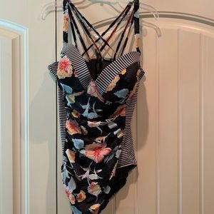 Floral One Piece Bathing Suit